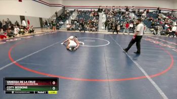 114 lbs 1st Place Match - Coty Sessions, Norman North vs Vanessa De La Cruz, Conroe Woodlands College Park