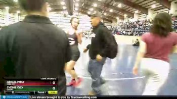120 lbs Cons. Round 2 - Sydnie Dick, Uintah vs Abigal Pray, Park City