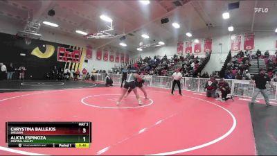 170 lbs Cons. Round 6 - Alicia Espinoza, Central Valley vs Chrystina Ballejos, Sheldon