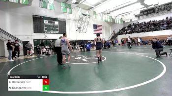 160 lbs 7th Place - Angel Hernandez, Carter vs Noah Koendarfer, Norco