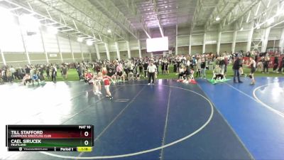 135 lbs Cons. Round 4 - Cael Sirucek, Fruitland vs Till Stafford, Champions Wrestling Club