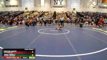 50 lbs Cons. Round 4 - Kolton Hatch, HF-L Wrestling vs Enzo Minelli, Minisink Wrestling