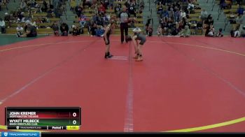 50 lbs Round 1 - Wyatt Milbeck, Bison Wrestling Club vs John Kremer, Worthington Trojans