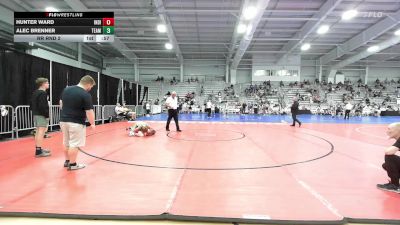 100 lbs Rr Rnd 2 - Hunter Ward, Indiana Outlaws Maroon vs Alec Brenner, Team RJN Green