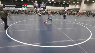 138 lbs Champ. Rd Of 16 - Braden Johnson, Pinnacle Wrestling Club vs Myles Sanchez, AMDG Wrestling Academy
