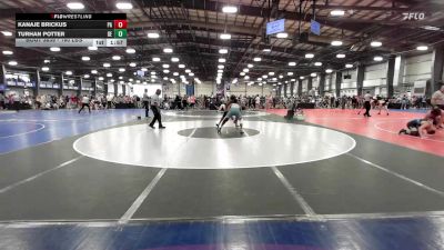 160 lbs Round Of 64 - Kanaje Brickus, PA vs Turhan Potter, DE