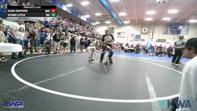 37 lbs Rr Rnd 5 - Kase Zappone, Barnsdall Youth Wrestling vs Ryder Little, Salina Wrestling Club