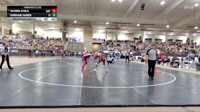 AA 190 lbs 5th Place Match - Jayden Ayala, Bartlett High School vs Durham Queen, Franklin High School