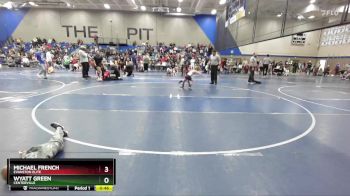 55 lbs Quarterfinal - Wyatt Green, Centerville vs Michael French, Evanston Elite