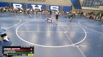 47 lbs Semifinal - Journey Whitford, Team Pride Academy vs Colten Black, Ravage