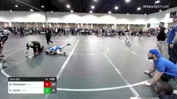 72 lbs Rr Rnd 2 - Weston Middleton, Panhandle Allstars: Juggernauts Reloaded vs Hunter Jones, Team CLAY Futures