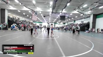 110 lbs Quarterfinal - Mariah Robbins, Oklahoma Elite vs Ryleigh Page, South Central Punisher