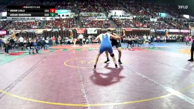 A - 215 lbs Cons. Round 1 - Aidan Emerson, Corvallis vs Adam Lolli, Columbia Falls