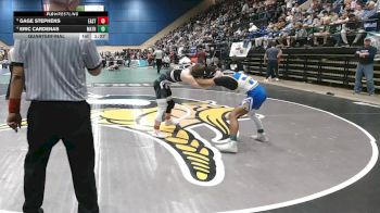 1 - 126 lbs Quarterfinal - Gage Stephens, Eastside vs Eric Cardenas, Mathews