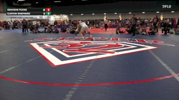 144 lbs Quarterfinal - Grayson Fuchs, MI vs Clinton Shepherd, IN