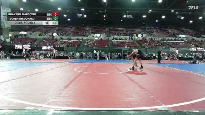 123 lbs Cons. Round 4 - Braxton Marcotte, Casper Wrestling Club vs Tucker McDonald, Powell Wrestling Club