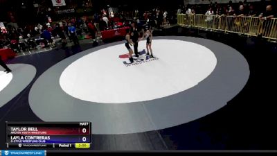 85 lbs Round 3 - Taylor Bell, Arcata Youth Wrestling vs Layla Contreras, G-Style Wrestling Club