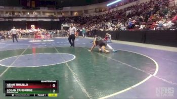 5A 145 lbs Quarterfinal - Logan Cambridge, Farmington vs Asiah Trujillo, Cibola