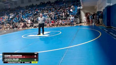 107 lbs 2nd Wrestleback (8 Team) - Lydia Miller, Oak Grove High School vs McKenzie Sones, North Pontotoc High School
