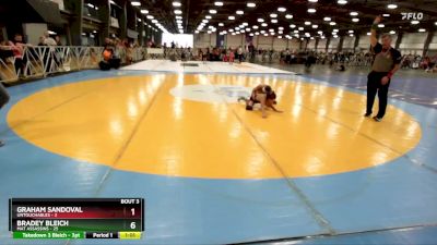 72 lbs Rd# 2 10:30am Friday - Bradey Bleich, Mat Assassins vs Graham Sandoval, Untouchables