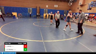 130lbs Cons. Round 6 - Emma Ramey, Kelso (Girls) vs Lauren Jenks, Royal (Girls)