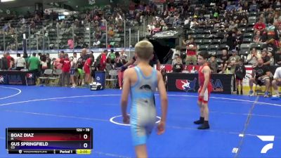 78 lbs Champ. Round 1 - Boaz Diaz, IA vs Gus Springfield, CO