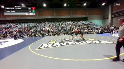 285 lbs 1st Place Match - Troy Ceja, Pitman vs Matthew Cooley, Oakdale