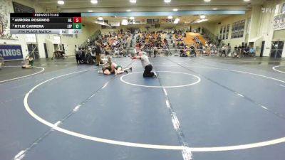 135 lbs 7th Place Match - Aurora Rosendo, Hillcrest vs Kylie Carrera, Poly/Long Beach