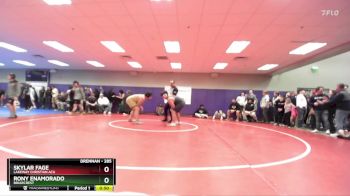 285 lbs Cons. Round 3 - Skylar Fage, Lakeway Christian Aca vs Rony Enamorado, Briarcrest