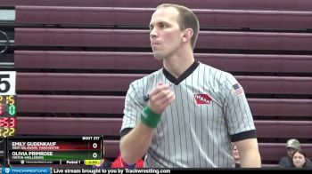 123B 1st Place Match - Olivia Primrose, Vinton-Shellsburg vs Emily Gudenkauf, West Delaware, Manchester