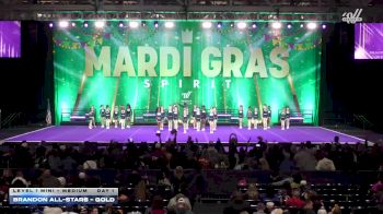 Brandon All-Stars - Gold [2026 L1 Mini - Medium Day 1] 2026 Mardi Gras Grand Nationals