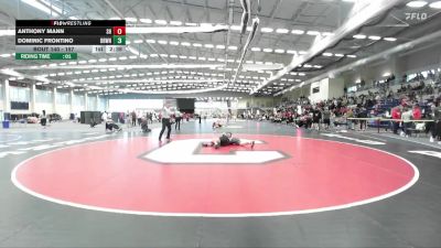 157 lbs Round 3 - Anthony Mann, Sacred Heart vs Dominic Frontino, Brown
