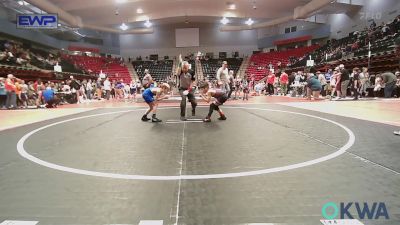 61 lbs Final - Leon Sanchez, Owasso Takedown Club vs Benaiah Daugherty, Victory Grappling Club