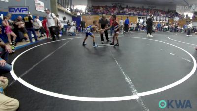 55 lbs Quarterfinal - Alexander Green, El Reno Wrestling Club vs Kane Wall, Choctaw Ironman