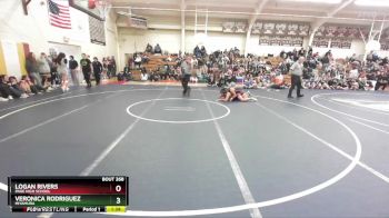 165 lbs Quarterfinal - Logan Rivers, Page High School vs Veronica Rodriguez, Miyamura
