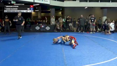 67 lbs Quarters - Graham Dyson vs Owen Slinker, Sebolt Wrestling Academy