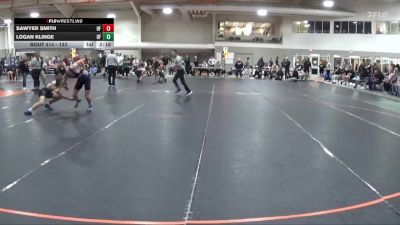133 lbs Cons. Round 2 - Sawyer Smith, Findlay vs Logan Klinge, Grand Valley State