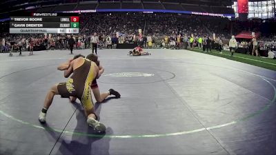 D2-150 lbs Quarterfinal - Gavin Drenten, Zeeland East HS vs Trevor Boone, Lowell HS