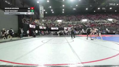 138 lbs Quarterfinal - Isaac McKamey, Falls Academy vs Reveles Mcewen, Mine Yard Dogs Wrestling Club