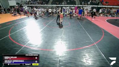 140 lbs Placement Matches (8 Team) - Lailana Moultrie, California vs Kahli Brown, Idaho