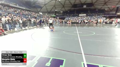33.6-36.6 lbs Champ. Round 3 - Vivian Soto, Sunnyside Ironman Wrestling vs Memphis Watts, Mat Demon Wrestling Club