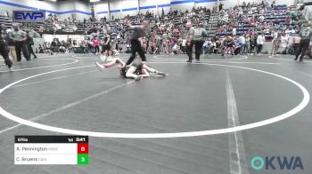 67 lbs Consolation - Azalea Pennington, Henryetta Knights Wrestling Club vs Creed Bruens, Carl Albert