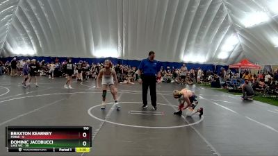 110 lbs Finals (2 Team) - Braxton Kearney, FORGE vs Dominic Jacobucci, Lake WC