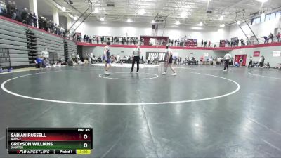 149 lbs Champ. Round 1 - Sabian Russell, Quincy vs Greyson Williams, Shorter