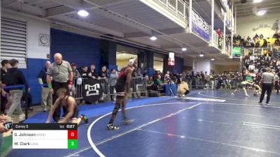 121 lbs Consy 5 - Garrett Johnson, Woodrow Wilson-WV vs Marlo Clark, Lake Highland Prep-FL