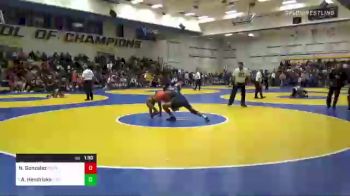 123 lbs Round Of 16 - Nate Gonzalez, Selma vs Allan Hendricks, Calvary Chapel-Santa Ana