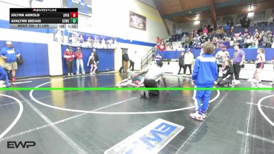 91 lbs Rr Rnd 1 - Jolynn Arnold, Sperry Wrestling Club vs Avalynn Mehan, Cotton County Wrestling Club