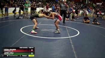 108/117 Semifinal - Jamey Hall, John Glenn vs Jezra Graber, Northridge