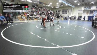 105 lbs Champ. Round 1 - Alyssa Marquez, Chaffey vs Angie Elias, University