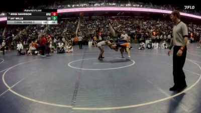 2A 165 lbs Cons. Round 2 - Jessi Davidson, North Pitt High School vs Jay Mills, Lincolnton High School